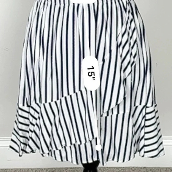 Express Blue and White Striped Dress Sz SM - Picture 8 of 8